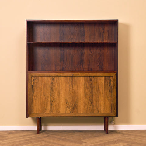 Danish bookshelf in Santos rosewood