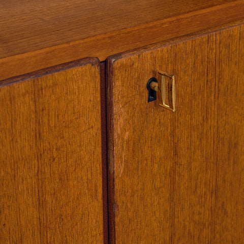 Swedish polyform shelving system in teak