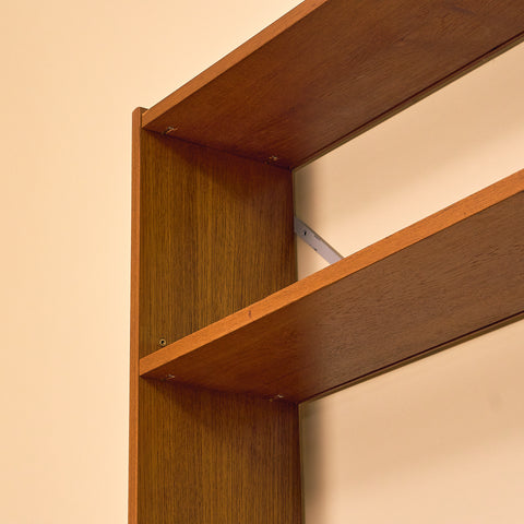 Swedish polyform shelving system in teak