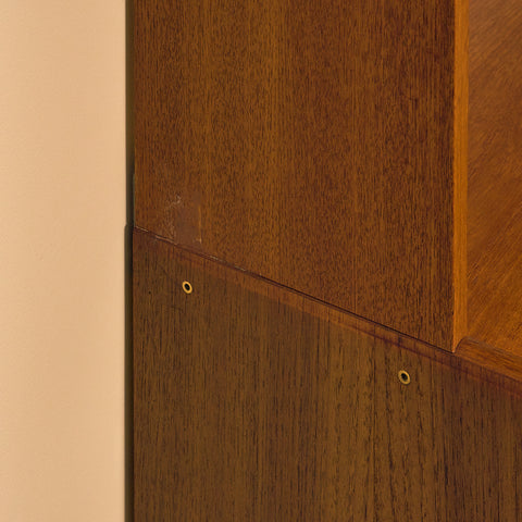 Swedish polyform shelving system in teak