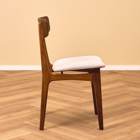 Danish set of 6 dining chairs in teak by Schiønning & Elgaard