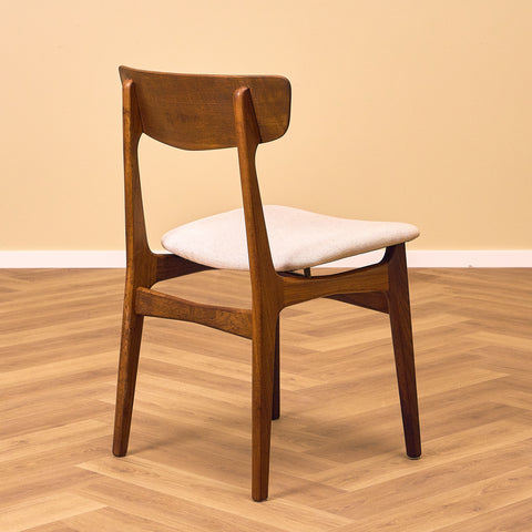 Danish set of 6 dining chairs in teak by Schiønning & Elgaard