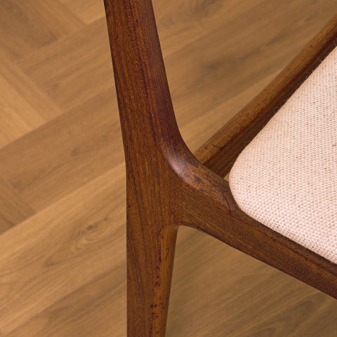 Danish set of 6 dining chairs in teak by Schiønning & Elgaard