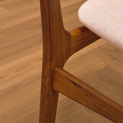 Danish set of 6 dining chairs in teak by Schiønning & Elgaard