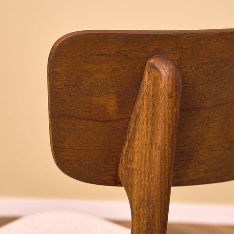 Danish set of 6 dining chairs in teak by Schiønning & Elgaard