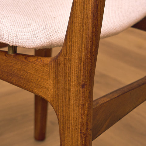 Danish set of 6 dining chairs in teak by Schiønning & Elgaard