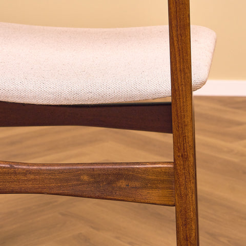 Danish set of 6 dining chairs in teak by Schiønning & Elgaard