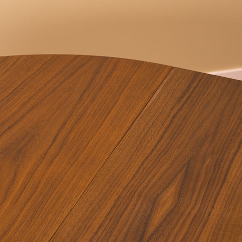 Swedish round dining table in walnut by Svante Skogh, model "Vindö"