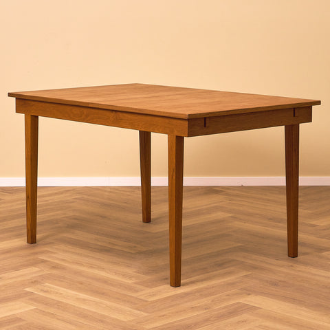Swedish rectengular dining table in teak