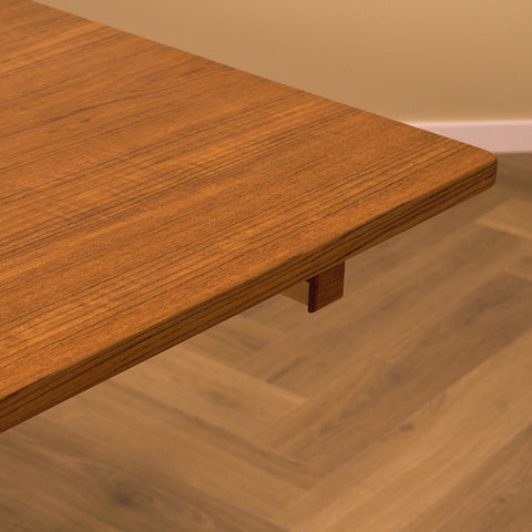 Swedish rectengular dining table in teak