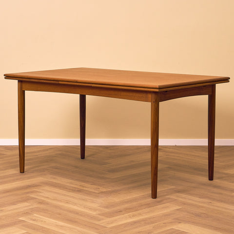 Danish rectangular dining table in teak
