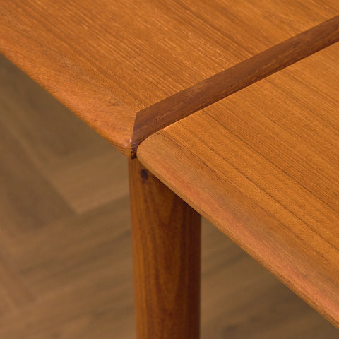 Danish rectangular dining table in teak