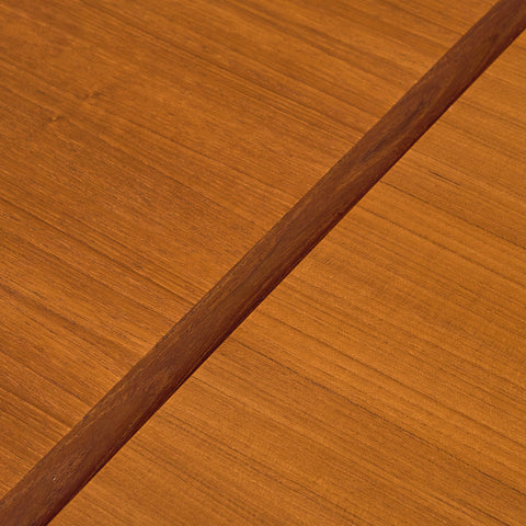 Danish rectangular dining table in teak