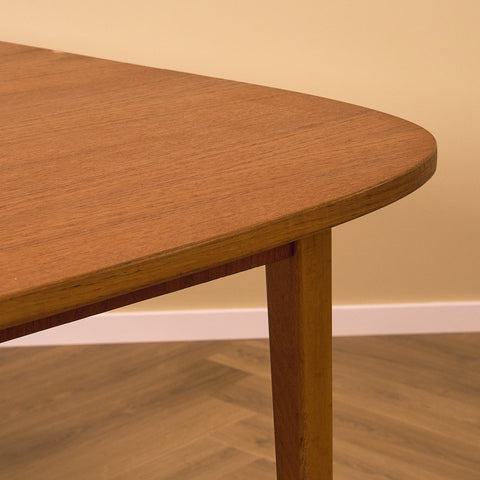Swedish dining table in teak