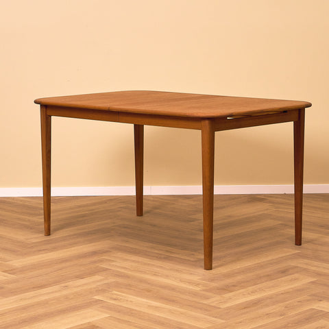Danish rectangular dining table in teak
