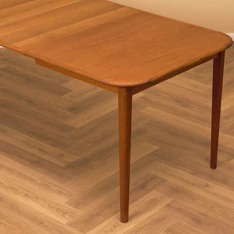 Danish rectangular dining table in teak