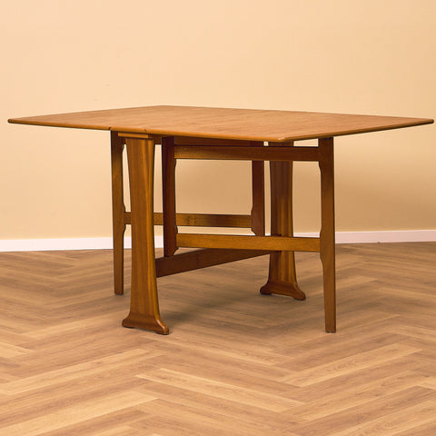 Finnish foldable dining table in teak by Legate Furniture