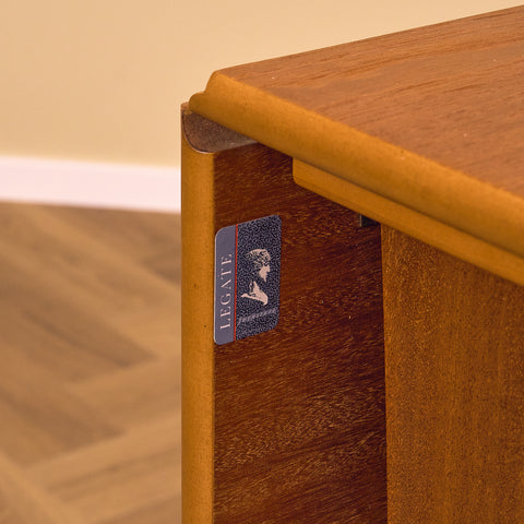 Finnish foldable dining table in teak by Legate Furniture