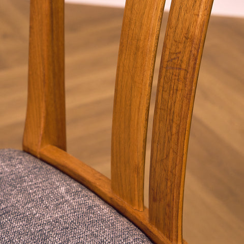 Swedish dining chairs in teak