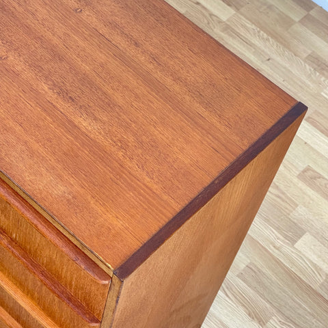 Chest of Drawers, teak, Denmark, 1950s-60s.