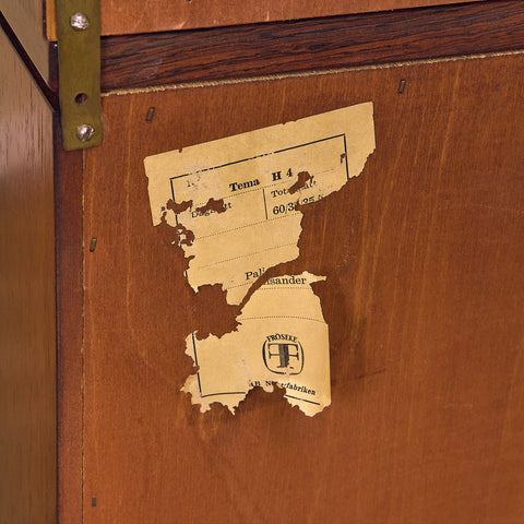 Swedish chest of drawers in Santos rosewood by Fröseke, AB Nybrofabriken