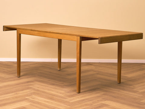 Swedish rectangular dining table in oak