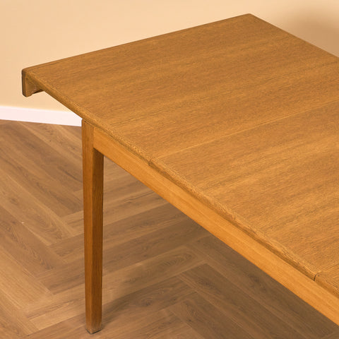 Swedish rectangular dining table in oak