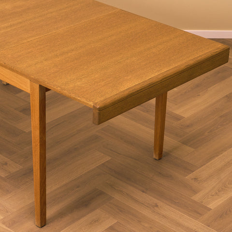 Swedish rectangular dining table in oak