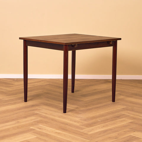 Danish square dining table in Santos rosewood "Arne Vodder style"