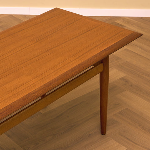 Danish coffee table in teak and oak