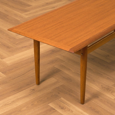 Danish coffee table in teak and oak
