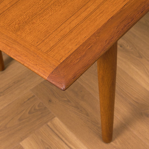 Danish coffee table in teak and oak