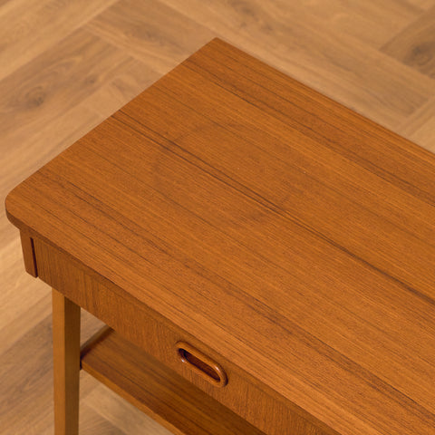 Swedish bedside tables in teak & beech