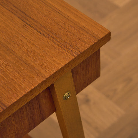 Swedish bedside tables in teak & beech