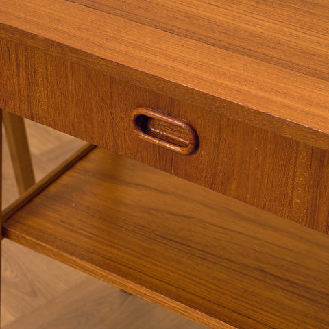 Swedish bedside tables in teak & beech