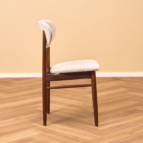 Swedish dining chairs in walnut