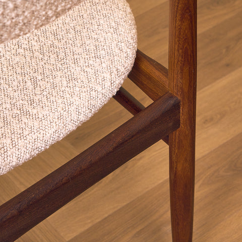 Swedish dining chairs in walnut