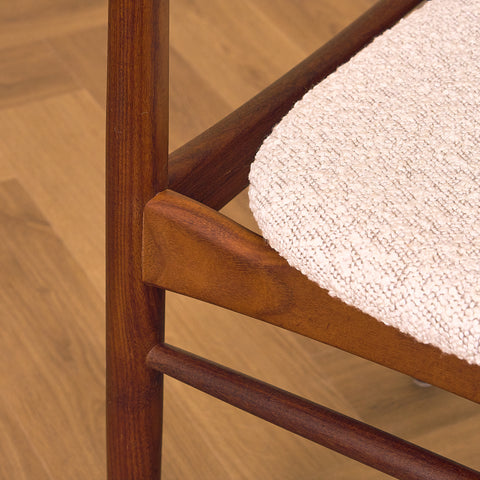 Swedish dining chairs in walnut