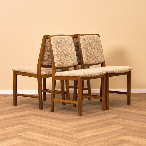 Swedish dining chairs in teak by Skaraborgs Möbelindustri AB