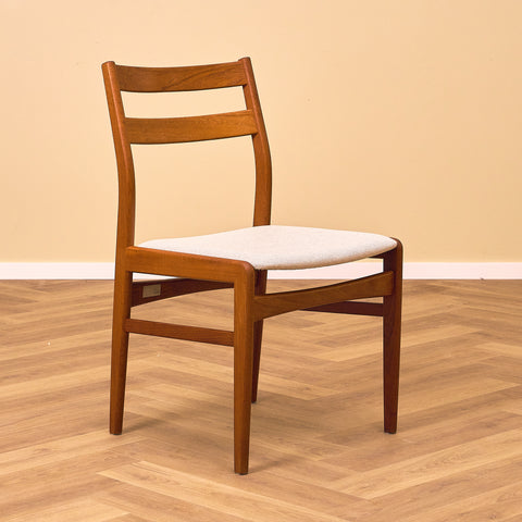 Swedish dining chairs in solid teak