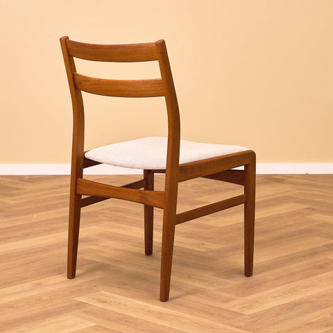 Swedish dining chairs in solid teak