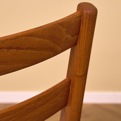 Swedish dining chairs in solid teak