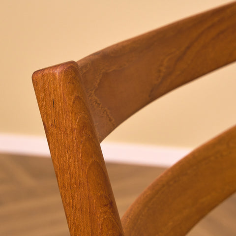 Swedish dining chairs in solid teak