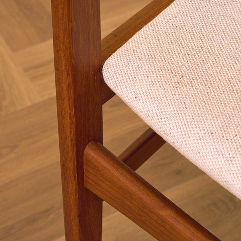 Swedish dining chairs in solid teak
