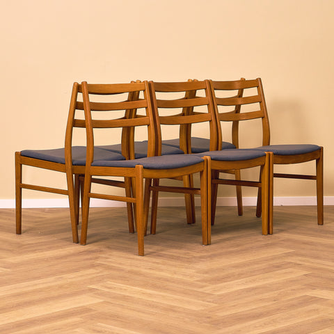 Swedish dining chairs in beech by NC Möbelfabrik