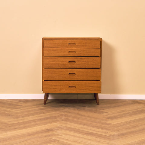 Swedish chest of drawers in teak by Wirserum's new furniture factory