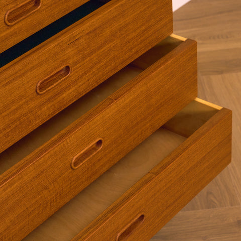Swedish chest of drawers in teak by Wirserum's new furniture factory