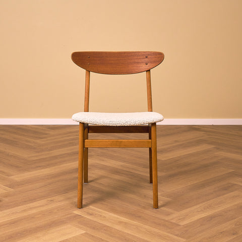 Danish dining chairs in teak & beech by Farstrup, model '210'