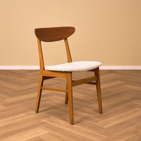 Danish dining chairs in teak & beech by Farstrup, model '210'