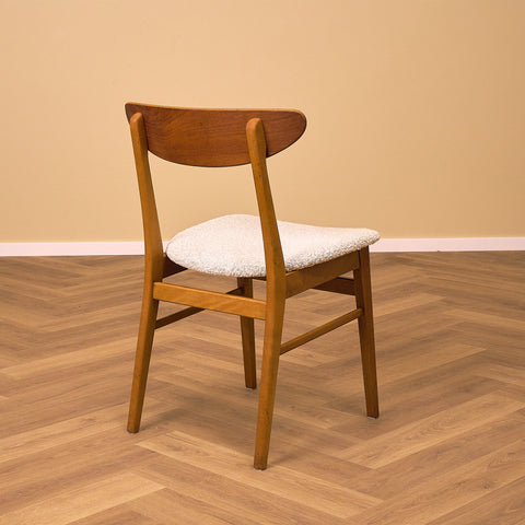 Danish dining chairs in teak & beech by Farstrup, model '210'